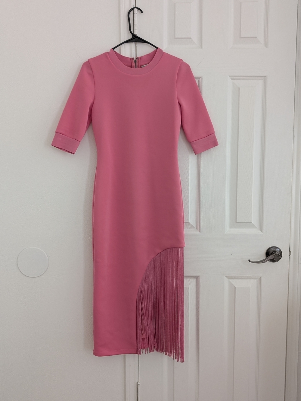 Alice + Olive Pink Fringe Midi Dress - Women